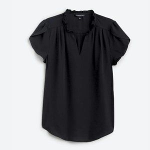 41 Hawthorn Tiffany Tulip Sleeve Blouse - Black